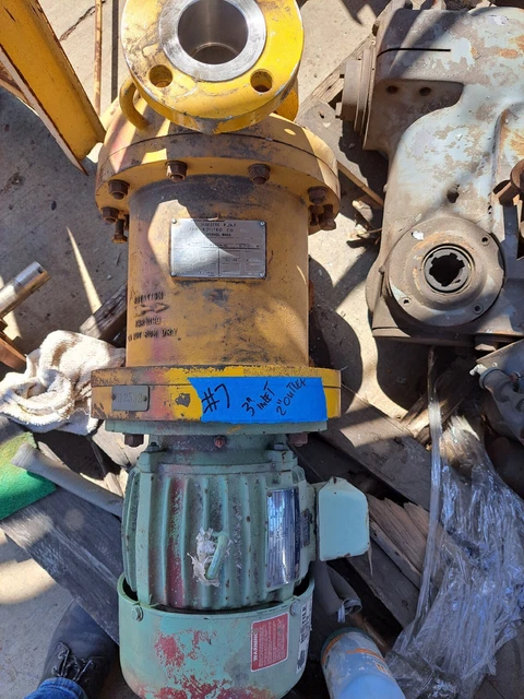 The Kontro Co HC2DM-RE Sealless Magnetic Drive Pump 316SS 50gpm