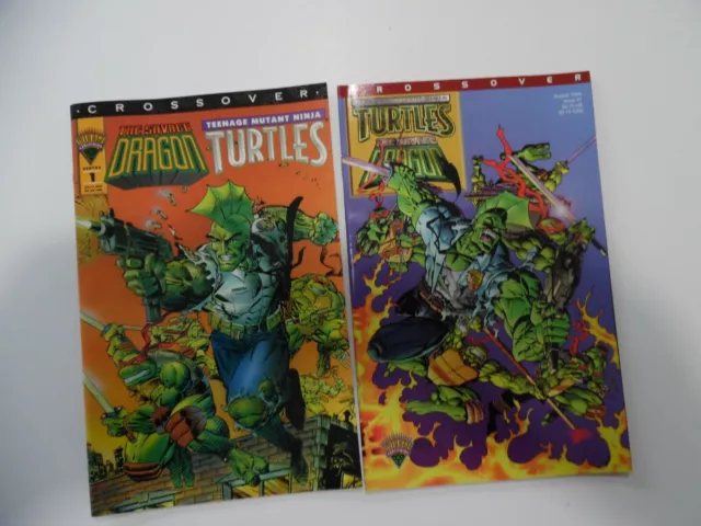 Teenage Mutant Ninja Turtles Savage Dragon #1 Crossover - 1993 / 1995 - LOT OF 6 2
