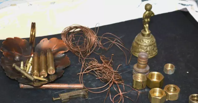 1LB of scrap Copper and Brass  for  crafting melting or use