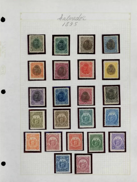 LATIN AMERICA Selections Album Page Lot #238 - EL SALVADOR - SEE SCAN - $$$