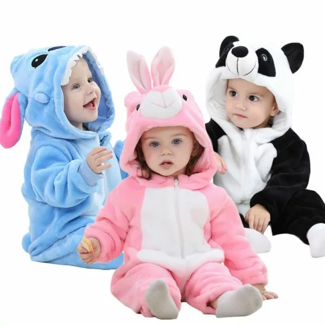 Stitch Pigiama Inverno Vestiti Bambino Panda Tutina Neonato Tuta