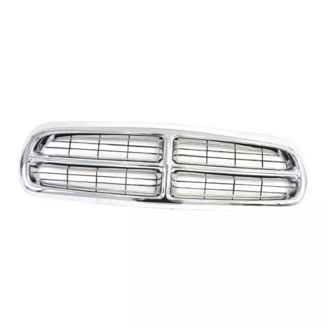 Grille Chrome Black Insert Fits 97-04 Dodge Dakota Pickup 98-03 Dodge Durango