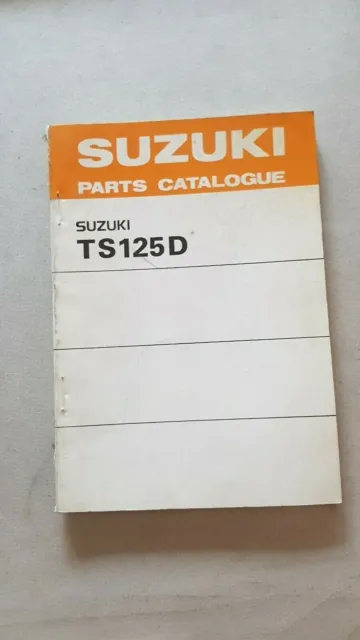 Suzuki TS 125 D 1984 catalogo ricambi originale moto parts catalogue