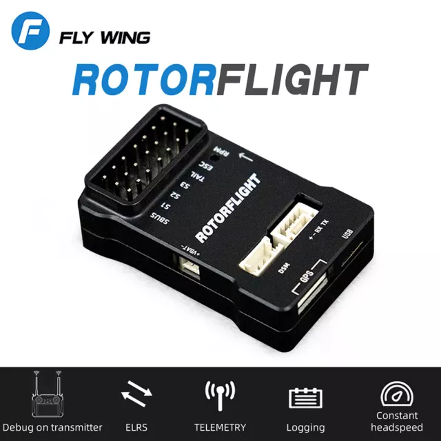 Flywing Rotorflight HELI 405 RF helicopter 3D Flight Controller FBL Gyro System 3