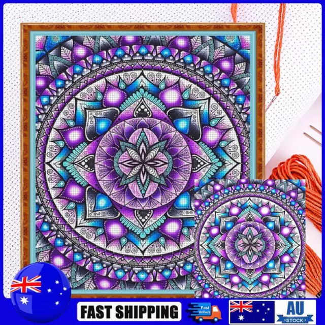 11CT Counted Mandala Embroidery DIY Full Cross Stitch Cotton Thread Wall Art Set