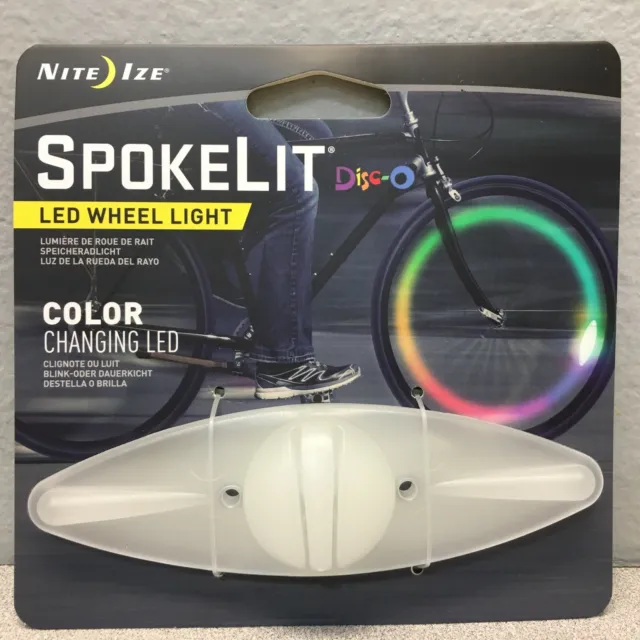 Nite Ize SKL-03-07 SpokeLit Disc-O LED Bike Light