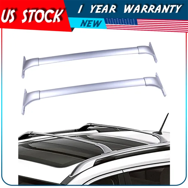 For 2014-2018 Nissan Rogue Aluminum Roof Rack Rail Cross Bar Cargo Carrier