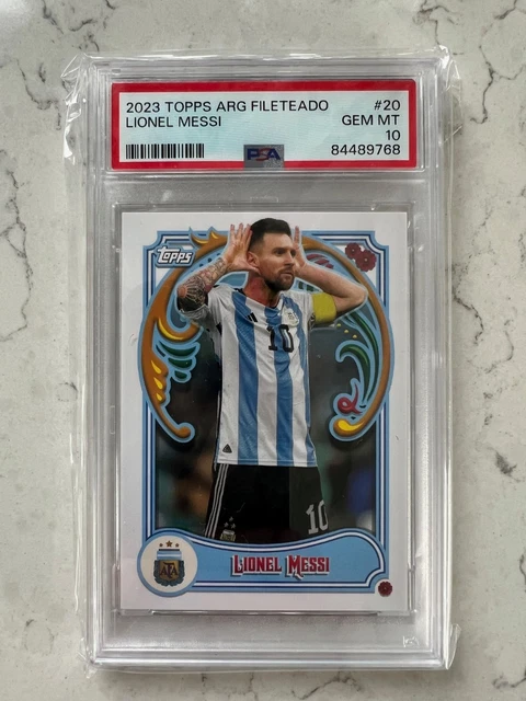 2023 TOPPS ARGENTINA Fileteado #20 Messi PSA10 $121.69