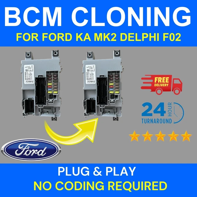 FORD KA MK2 (2008-2016) BCM Body Control Module Cloning Service £59.99 ...