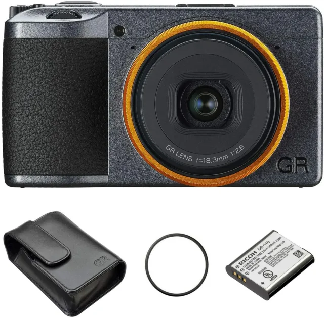 Ricoh GR III Street Edition Premium Compact Digital Camera + extra battery/case