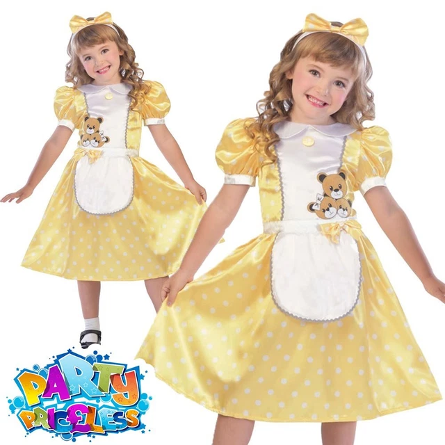 KIDS GIRLS GOLDILOCKS Costume World Book Day Week Childs Fancy
