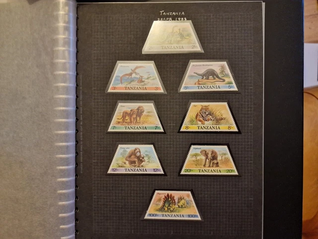 Tanzania 1988 Sg 550-557 Prehistoric And Modern Animals Mnh