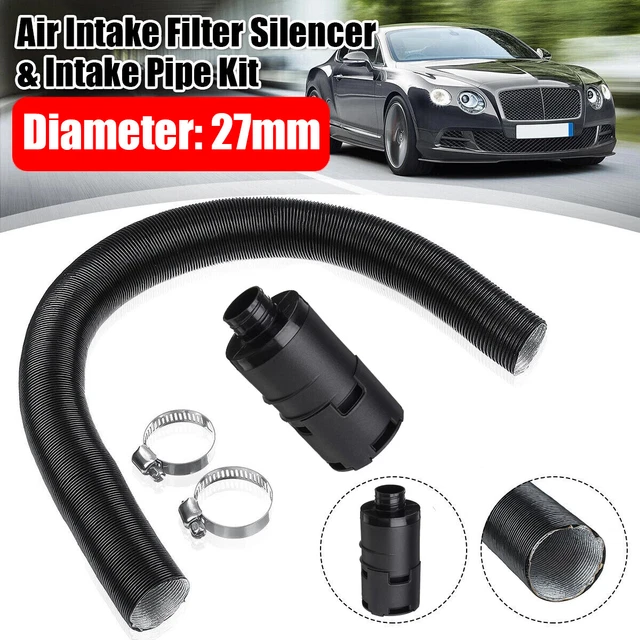 Filtro aria auto 27 mm tubo di aspirazione tubo aria fredda fibra di carbonio filtro aria sportivo tubo