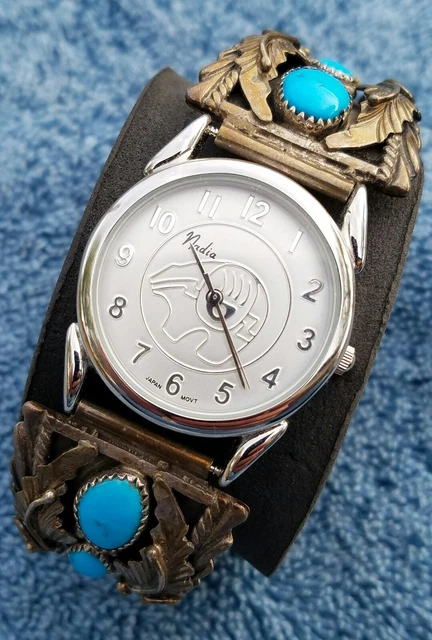 Nadia vintage Indian jewelry Watch NAVAJO EAGLE WATCH