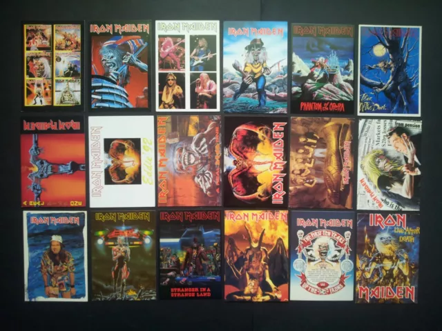 Iron Maiden 34 Cartes postales de collection Très bon état Voir Photos