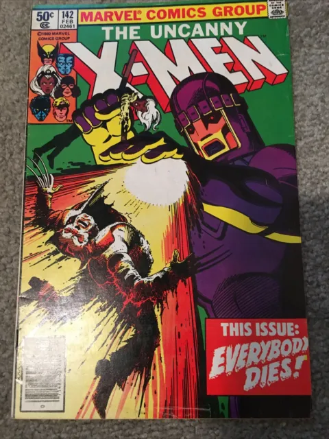 UNCANNY X-MEN #142 MARVEL COMICS 1981 DAYS OF FUTURE PAST *see description*
