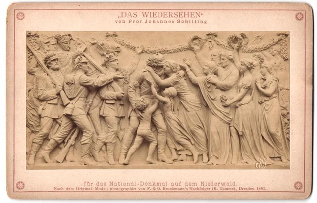 Fotografie F. & O. Brockmann, Dresden, Ansicht Rüdesheim, National-Denkmal auf
