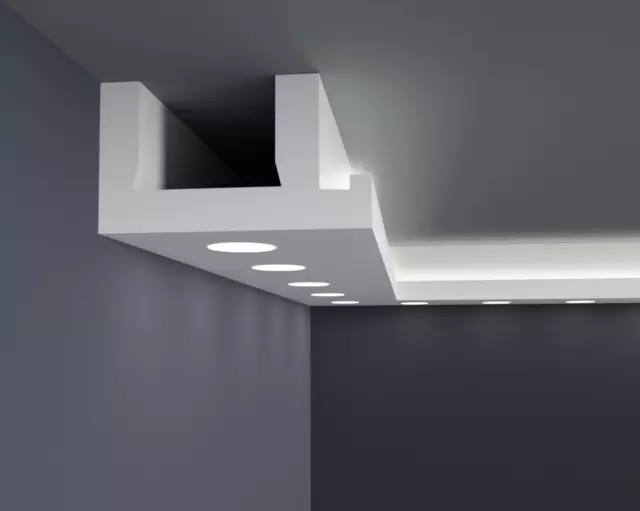 12m PARA HALÓGENOS - LED Luz Construcción Perfil Spot para Iluminación Indirecta