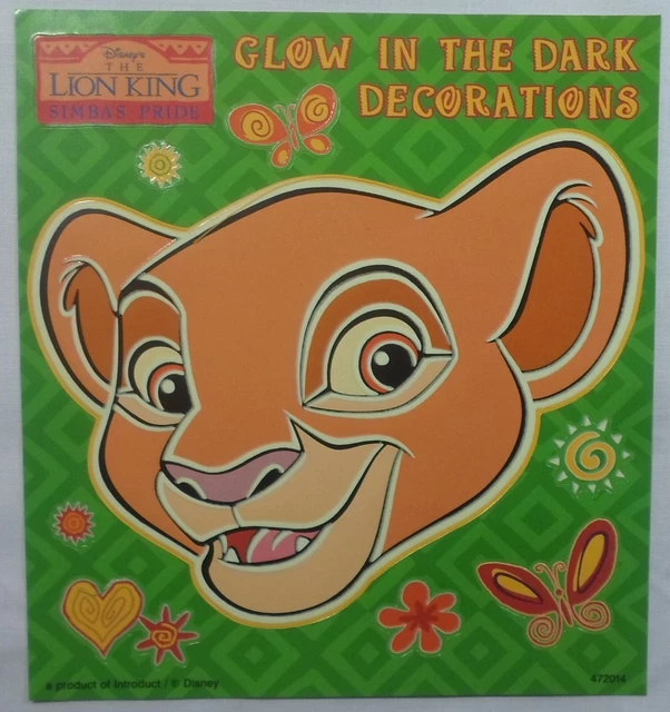 DISNEY 90 S LION KING SIMBA s PRIDE OFFICIAL GLOW IN THE DARK STICKER 