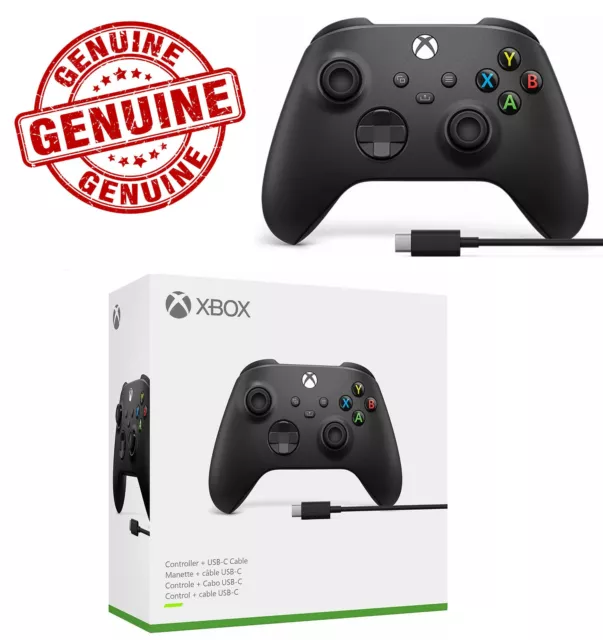 Genuine Microsoft Black Wireless Bluetooth Controller XBOX X|S One Windows PC