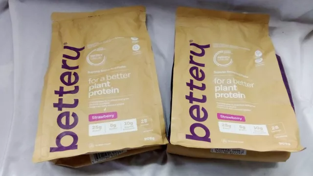 2 X Plant Protein Powder 908G FRAISE (Bettery) DLUO 08/23