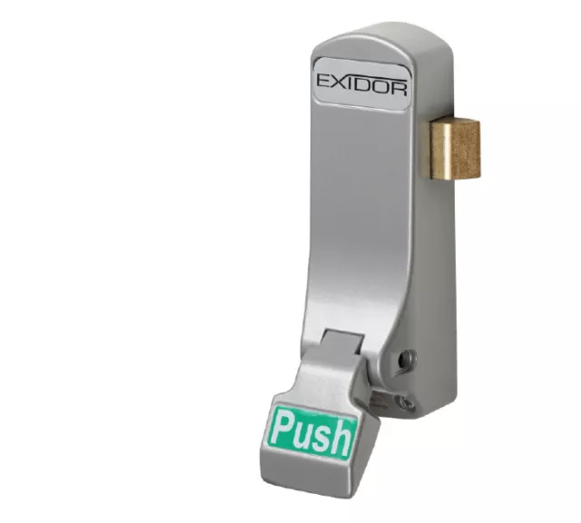 Exidor 297 Panic Push Pad Surface Rim Latch Door Fire Escape Exit Rated +Adapter