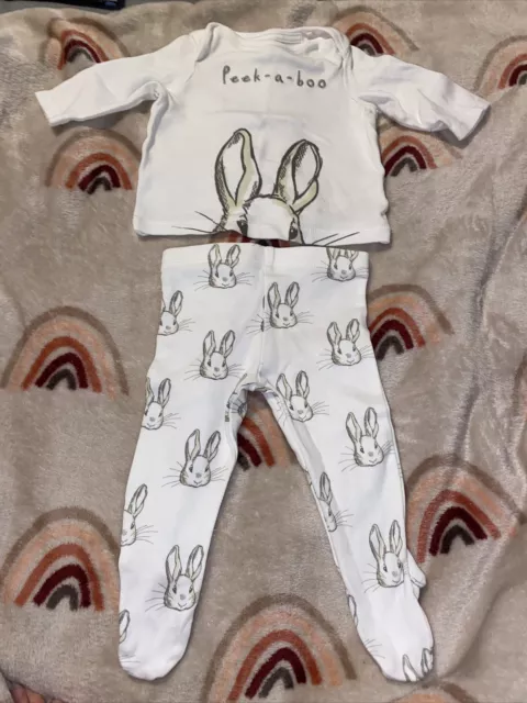 Peter Rabbit Unisex long sleeve top and trousers set age 0-3 months