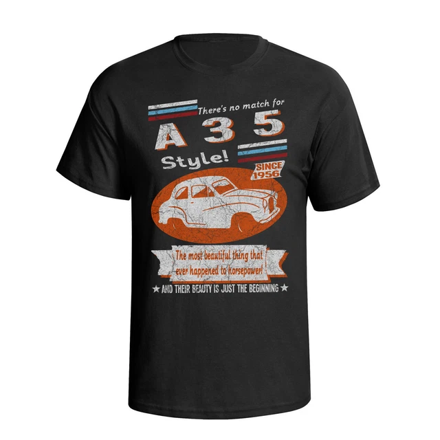 Herren Austin A35 1956 Bio Baumwolle T-Shirt Retro-Stil Auto umweltfreundliches Geschenk