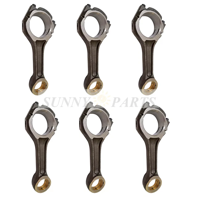 6PCS Connecting Rod 4944670 fits for Cummins 6L 8.9 Diesel Engine