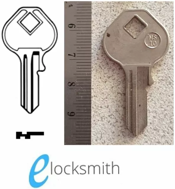 Silca MS10 Master Padlock Key Blanks - FREE POST