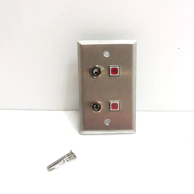 Hill-Rom P2516A07 PLX Equipment Receptable Two Jack Nurse Call Button