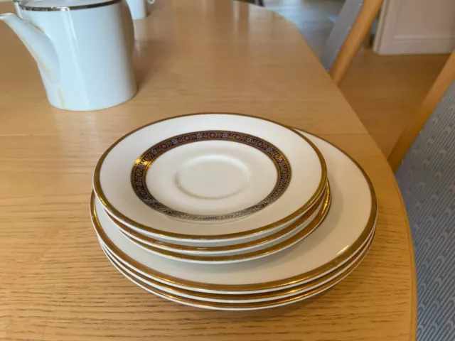 Royal Doulton Harlow. 3 x Saucers, 3 x side/dessert plates