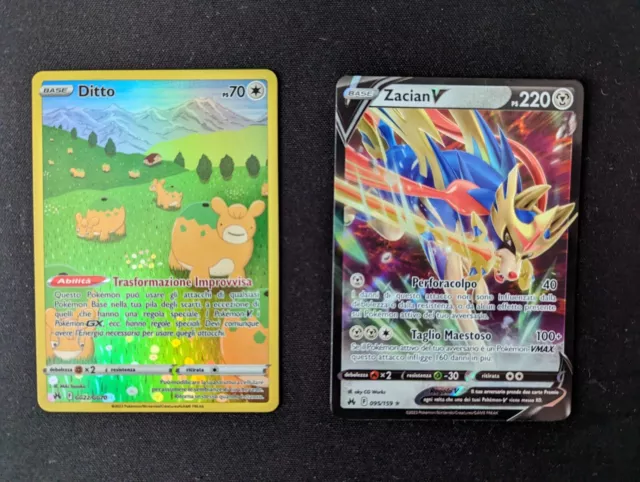 NUOVO SET ZAMAZENTA ZACIAN V ASTRO 096 099 /159 Italiano POKEMON Zenit  Regale