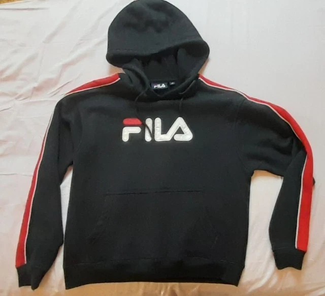 Felpa fila nera e rosa outlet