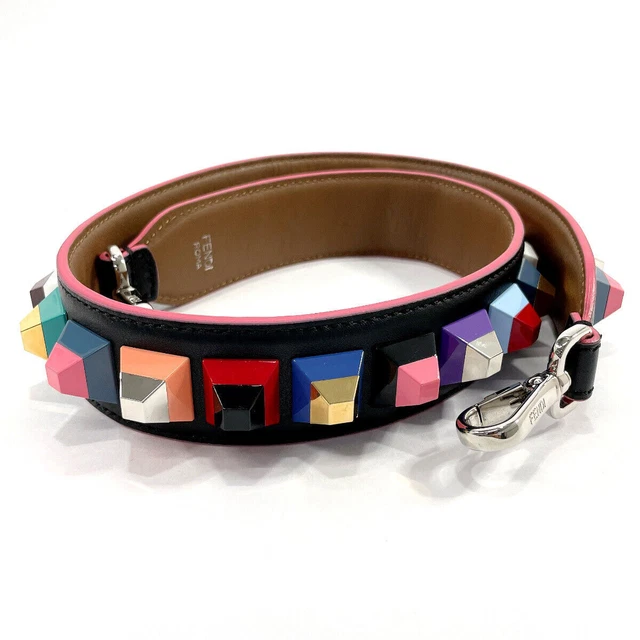 FENDI BANDOULIERE 8AV077 Strap you Studs cuir Noir multicolore Femme EUR 368 35 PicClick FR