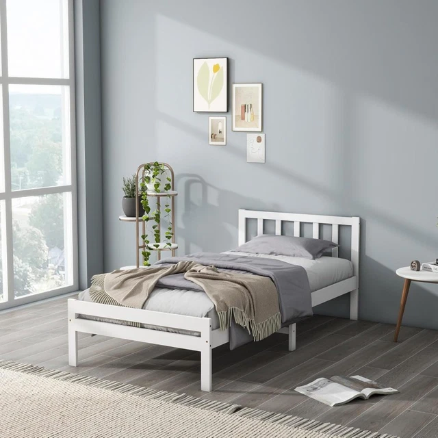 PANANA NEWIN WOODEN 3ft 4ft6 Bed Frame Pine Single Double Wood Solid