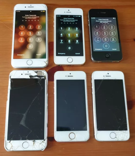 Job Lot of 6x iPhones for Spares or Repair* Iphone 8,A1586,A1723,A1457,A1383