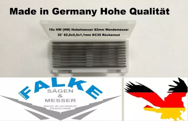 10x HW (HM) Hobelmesser 82mm Wendemesser f. Makita Elektrohobel
