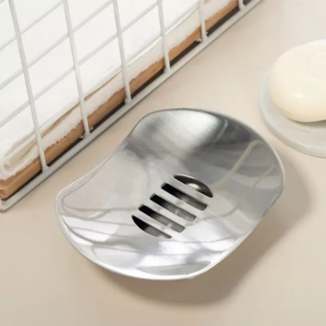 Soap Coaster Soap Dish Stainless Steel Soap Tray Shower Ceramic Soap Dish