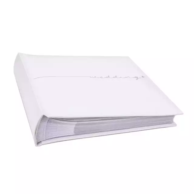 Kenro Fleur White Wedding Memo Photo Album with Slip-In or Traditional Pages 3