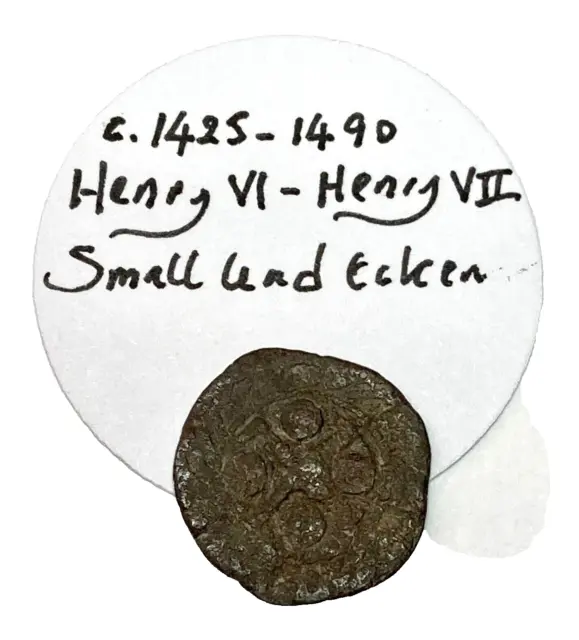 MEDIEVAL 15th CENTURY LEAD TOKEN IN THE PERIOD OF HENRY VI - HENRY VII 1425-1490