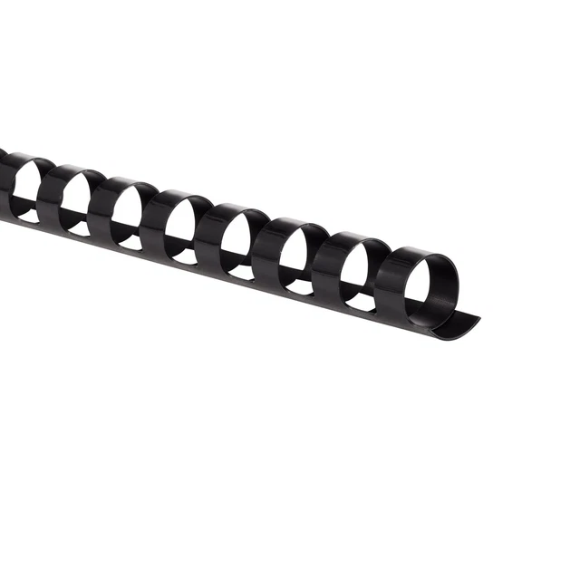 Mead CombBind Binding Spines, 7/16", Black, 125 Pack