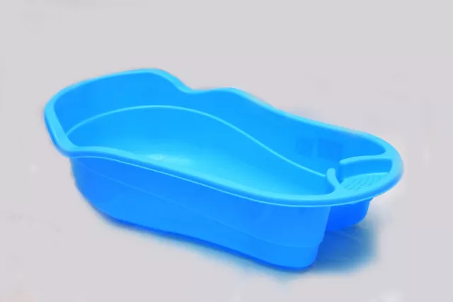 BLUE Large Plastic Large Baby Newborn Kids Deluxe Wash Bath Tub