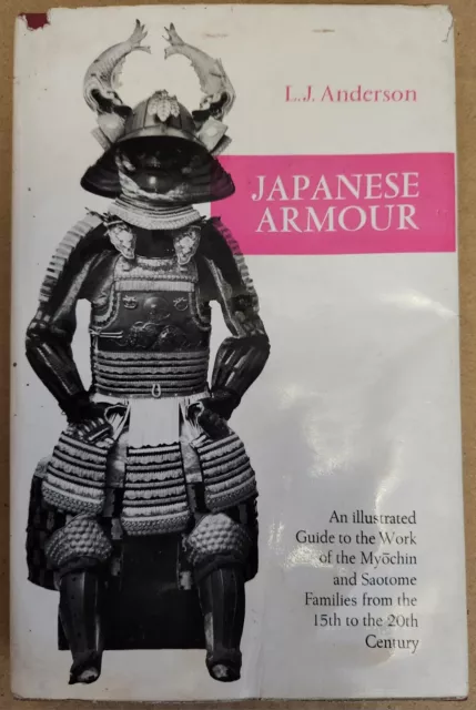 *1968* L.J. Anderson Japanese Armour Illustrated Guide Samurai Rare