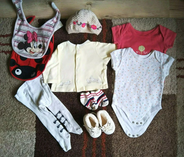 MIX DI VESTITI BAMBINA GRANDE PACCHETTO 3-6 mesi scarpe morbide collant gilet * posta veloce