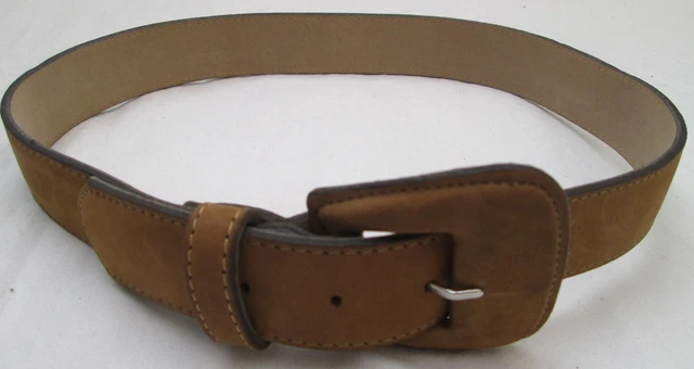 Ceinture En Daim Marron Vintage - Taille 74/84 Cm, Femme, Occasion à Saisir