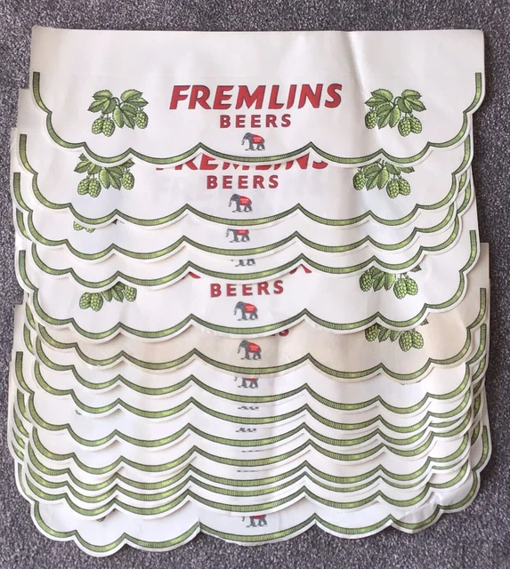 16 Old Fremlins Beers Paper Shelf Strips