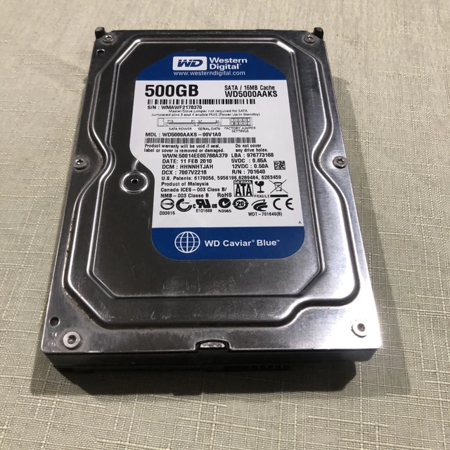 WESTERN DIGITAL WD5000AAKS Caviar 500 GB Internal 7200 RPM 3.5