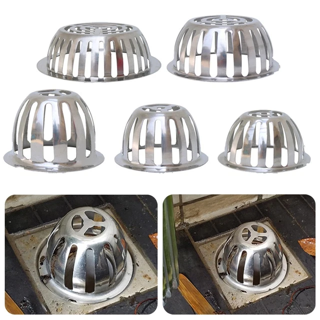 GUTTERS ROOF FLOOR Drain Strainer Stainless Steel Drain Pipe Roof Floor