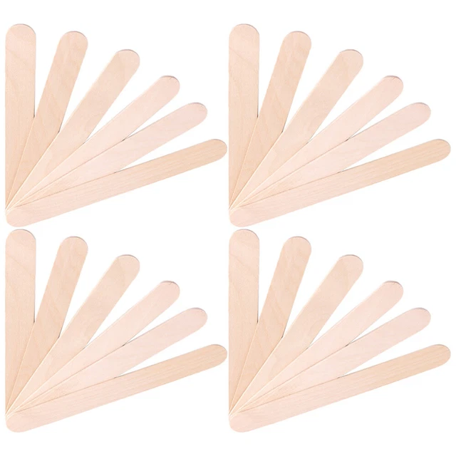 200 Pcs Bâton De Cire En Bois Abaisse-langue Outil D'épilation Spatule